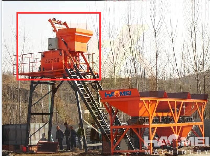 JS Horizontal Twin-shaft Concrete Mixer