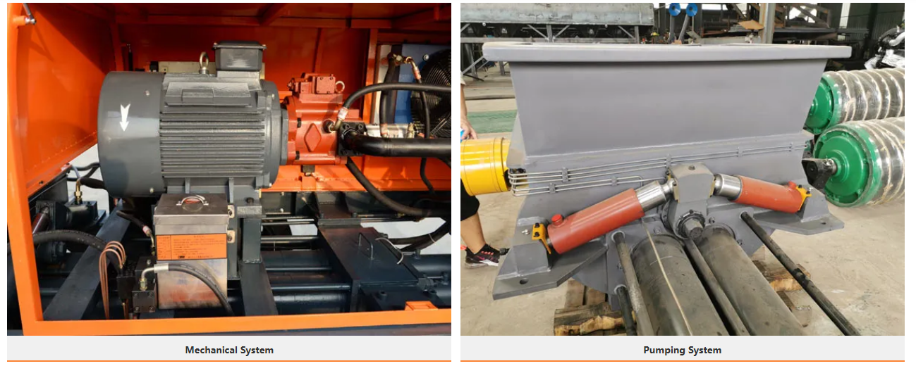  Diesel-powered stationary concrete pump